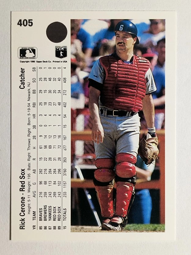 1990 Upper Deck #405 Rick Cerone