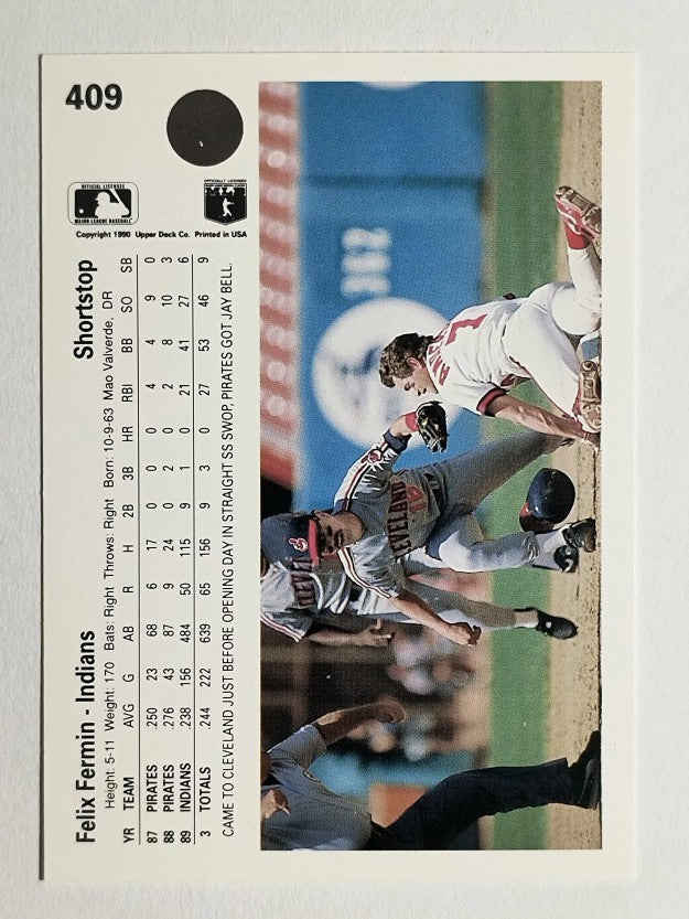 1990 Upper Deck #409 Felix Fermin