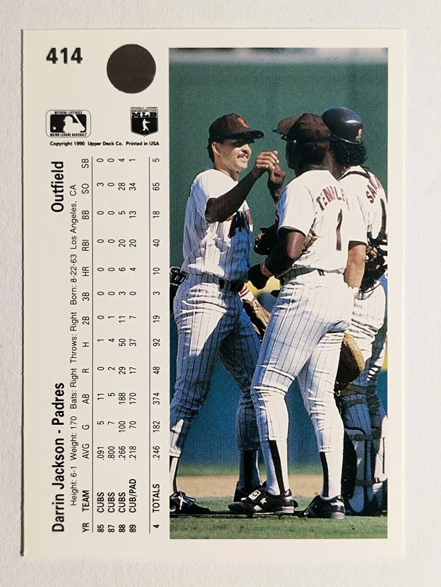 1990 Upper Deck #414 Darrin Jackson