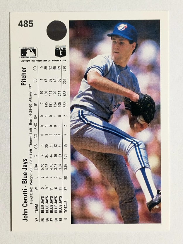 1990 Upper Deck #485 John Cerutti