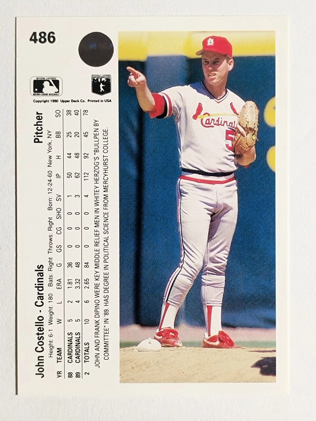1990 Upper Deck #486 John Costello