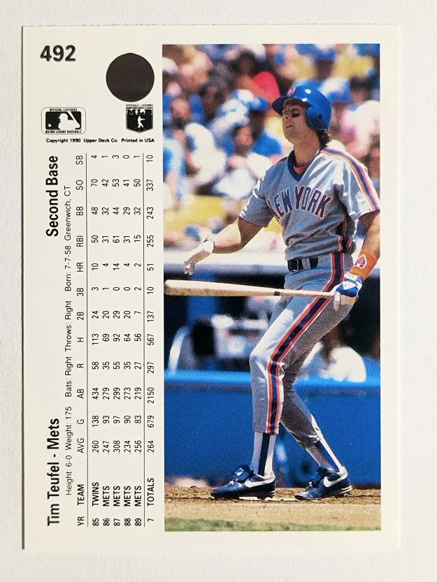 1990 Upper Deck #492 Tim Teufel