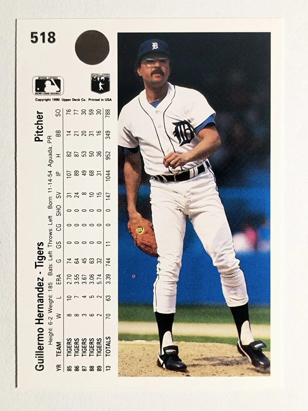 1990 Upper Deck #518 Guillermo Hernandez