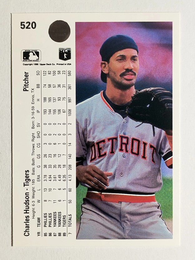 1990 Upper Deck #520 Charles Hudson