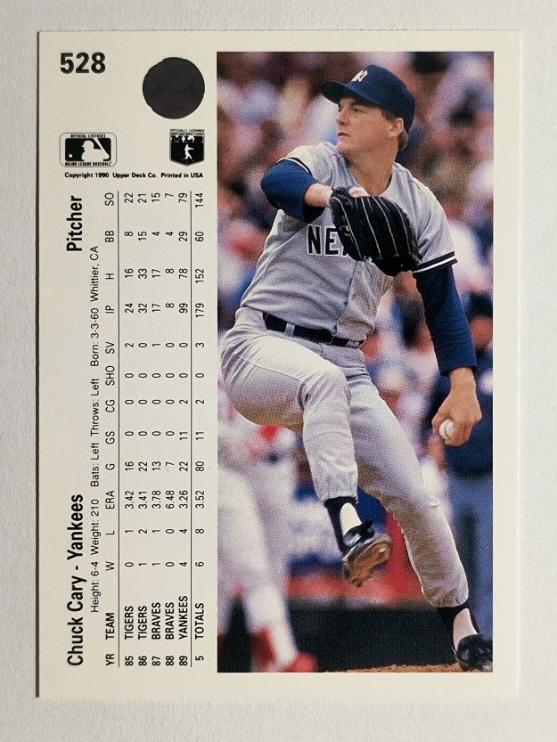 1990 Upper Deck #528 Chuck Cary