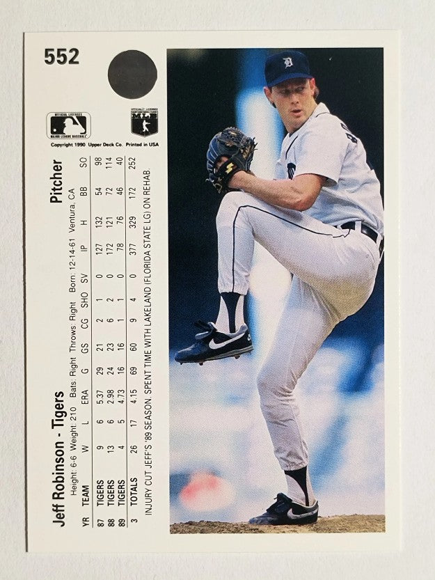 1990 Upper Deck #552 Jeff M. Robinson