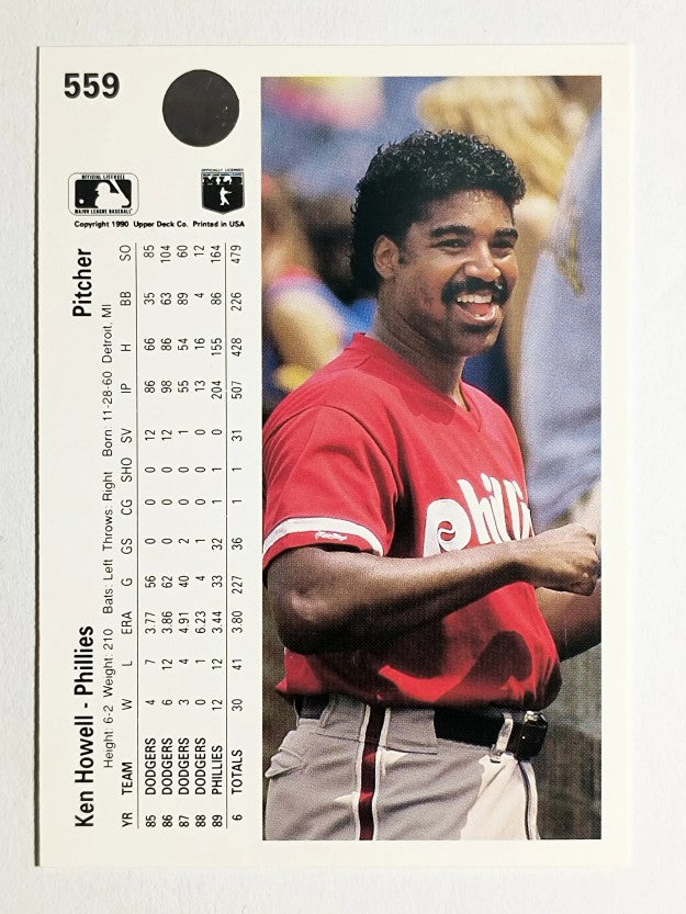 1990 Upper Deck #559 Ken Howell