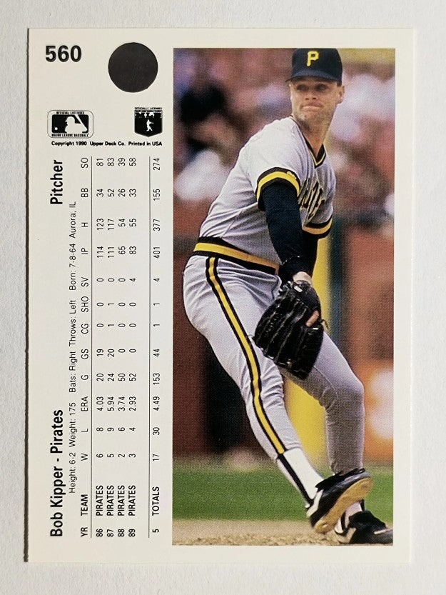 1990 Upper Deck #560 Bob Kipper