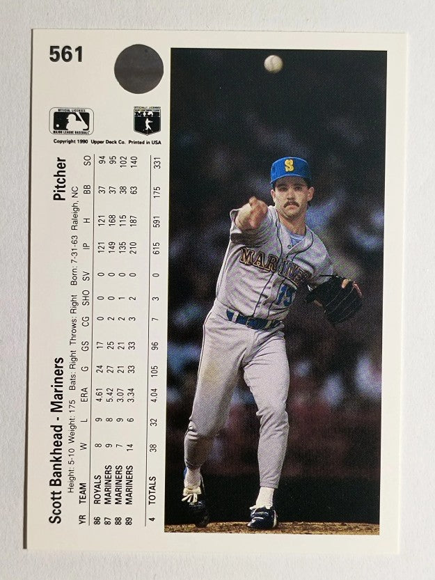 1990 Upper Deck #561 Scott Bankhead