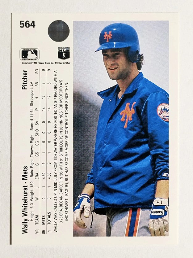 1990 Upper Deck #564 Wally Whitehurst
