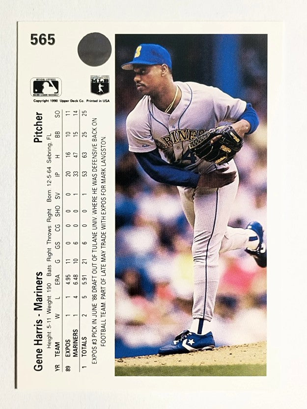1990 Upper Deck #565 Gene Harris