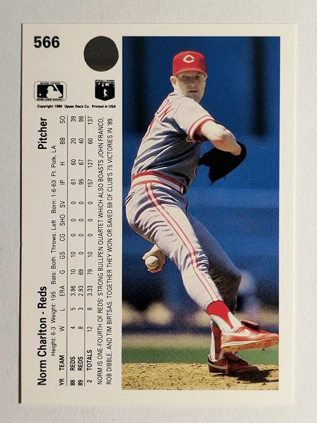 1990 Upper Deck #566 Norm Charlton