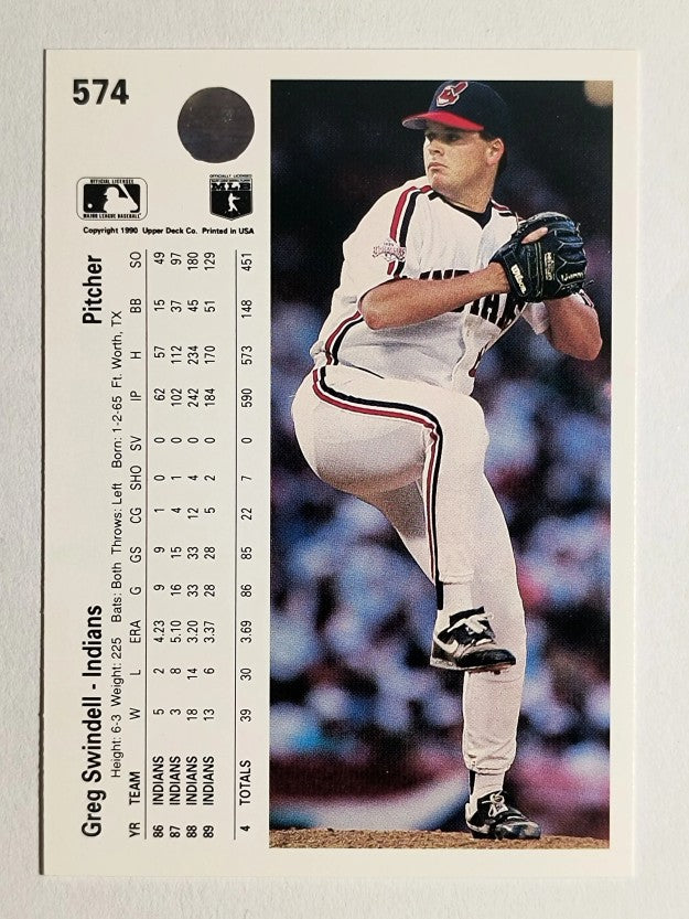 1990 Upper Deck #574 Greg Swindell
