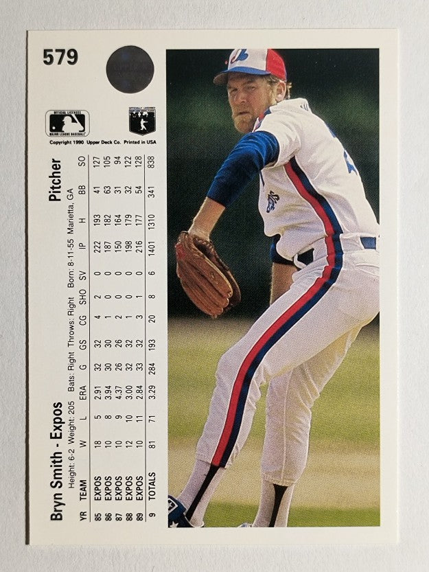 1990 Upper Deck #579 Bryn Smith