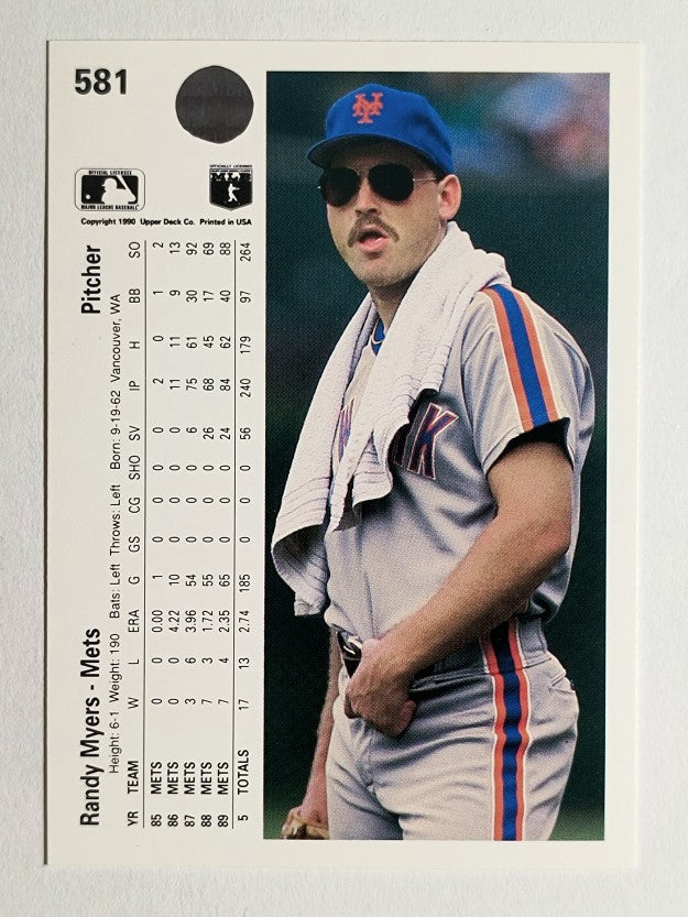 1990 Upper Deck #581 Randy Myers