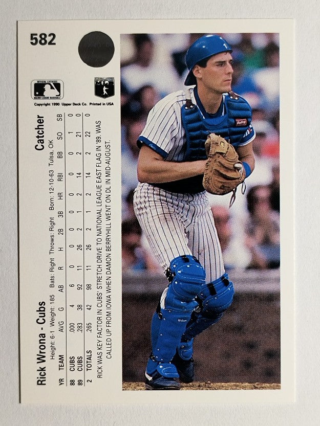 1990 Upper Deck #582 Rick Wrona