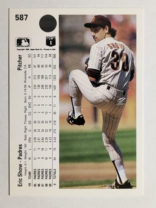 1990 Upper Deck #587 Eric Show