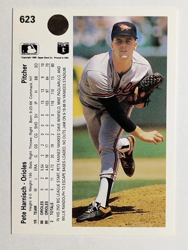 1990 Upper Deck #623 Pete Harnisch