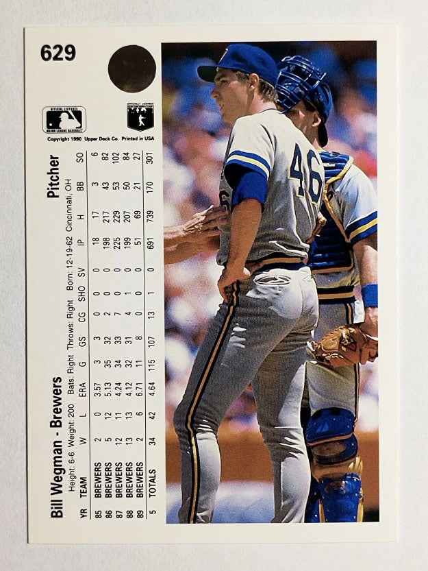 1990 Upper Deck #629 Bill Wegman