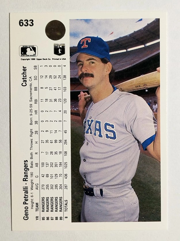 1990 Upper Deck #633 Geno Petralli