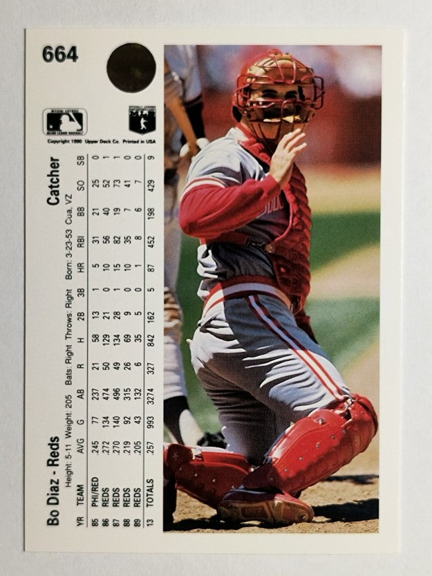 1990 Upper Deck #664 Bo Diaz