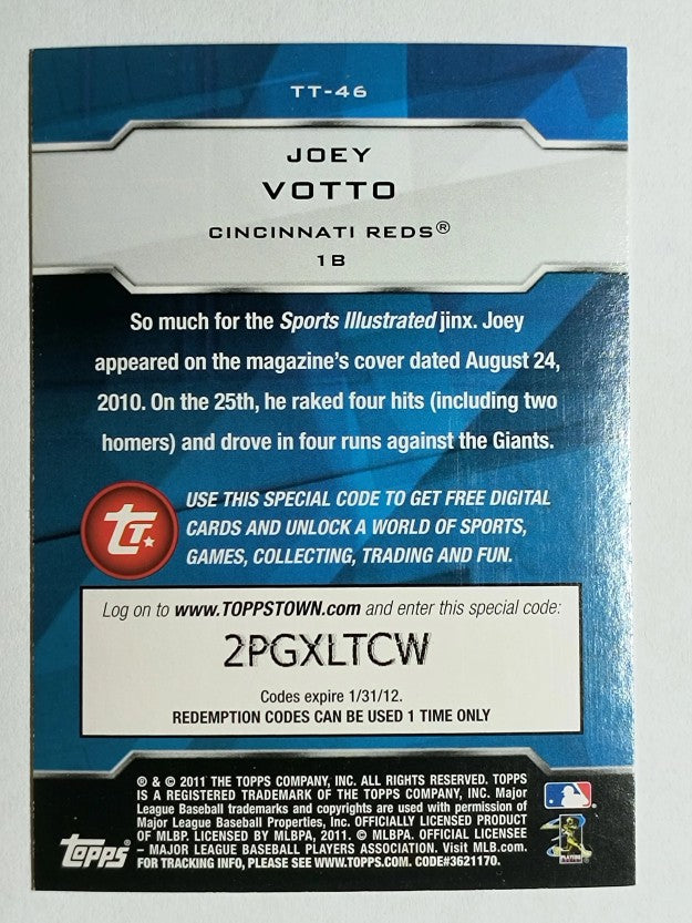 2011 Topps Topps Town #TT46 Joey Votto