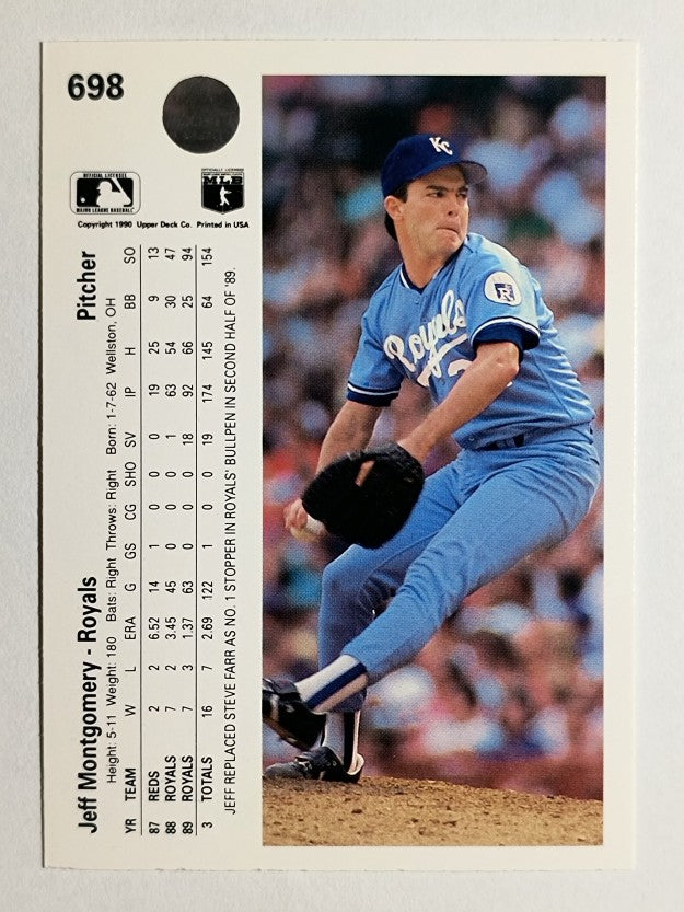 1990 Upper Deck #698 Jeff Montgomery