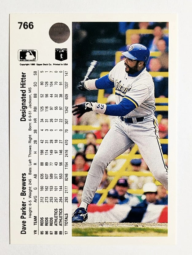 1990 Upper Deck #766 Dave Parker