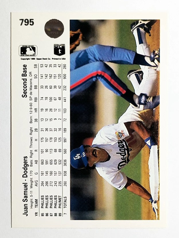 1990 Upper Deck #795 Juan Samuel