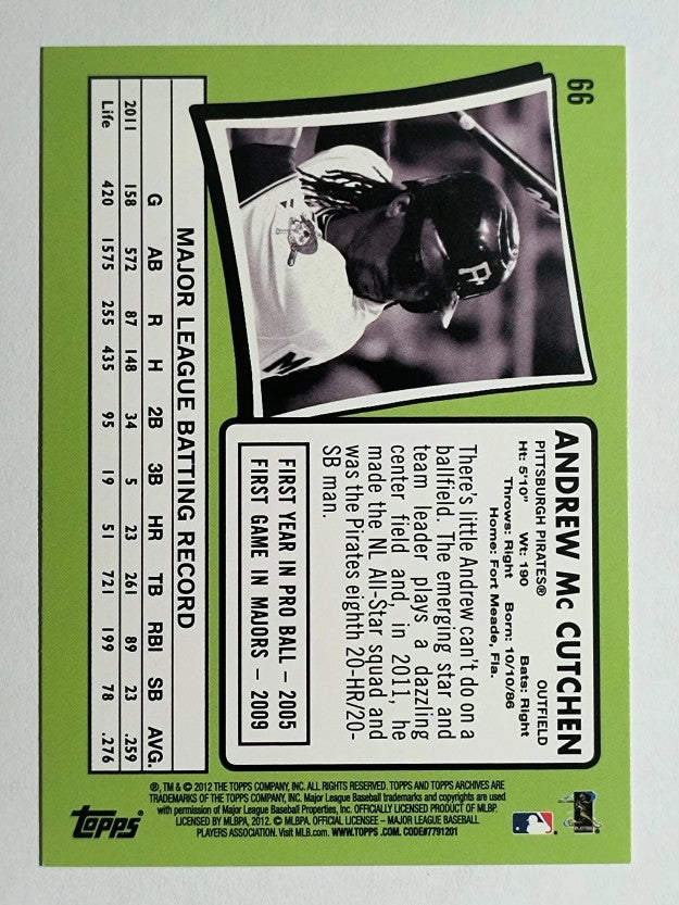 2012 Topps Archives #66 Andrew McCutchen