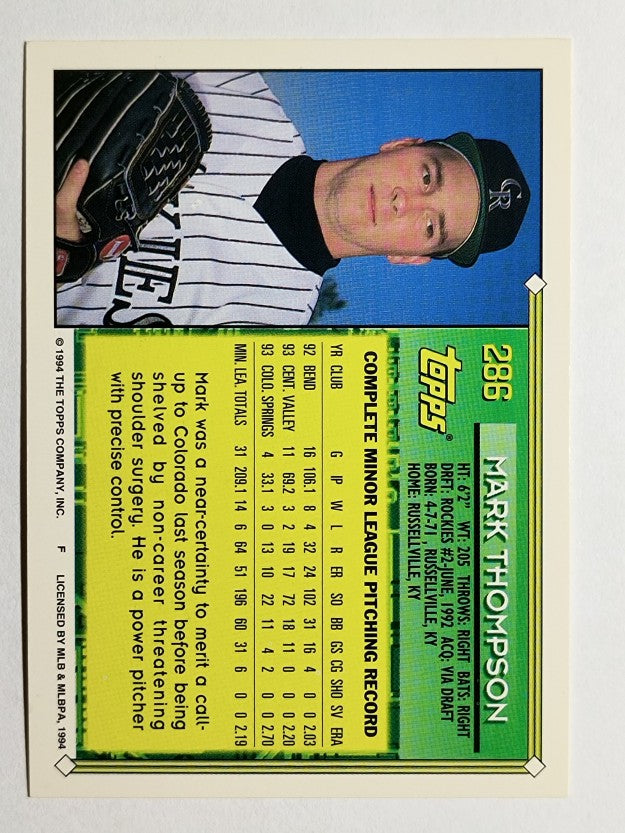 1994 Topps #286 Mark Thompson