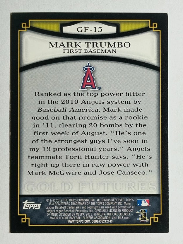 2012 Topps Gold Futures #GF15 Mark Trumbo