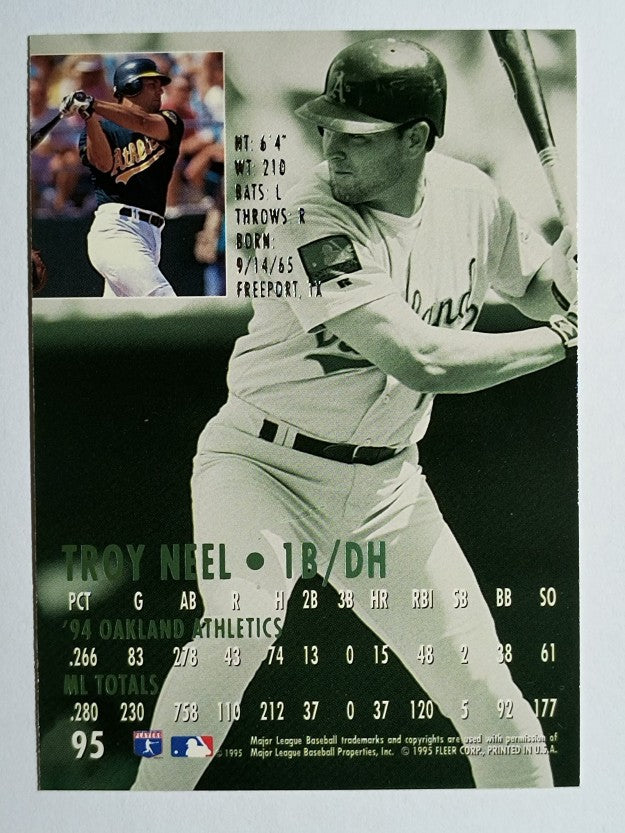 1995 Ultra #95 Troy Neel