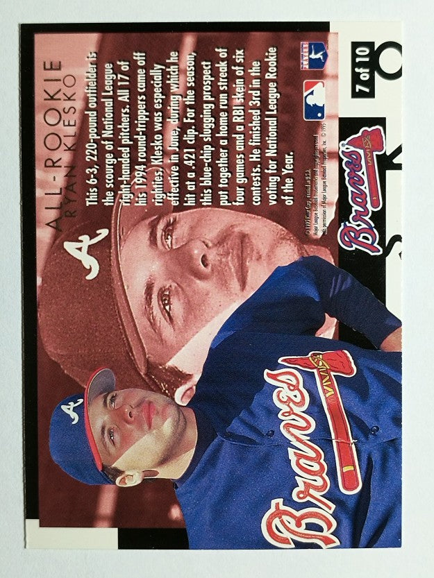 1995 Ultra All-Rookies #7 Ryan Klesko