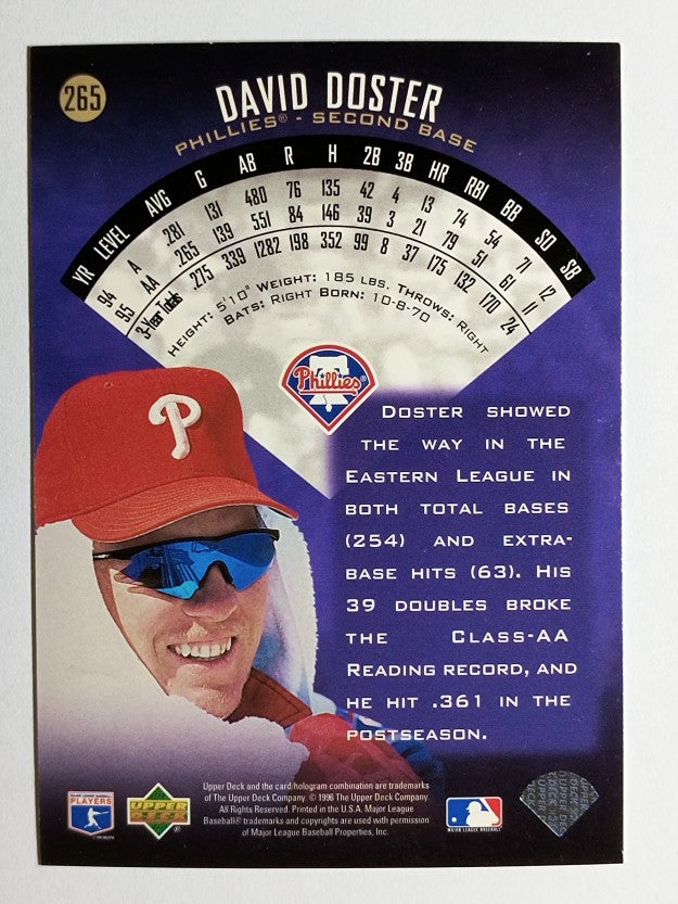 1996 Upper Deck #265 David Doster