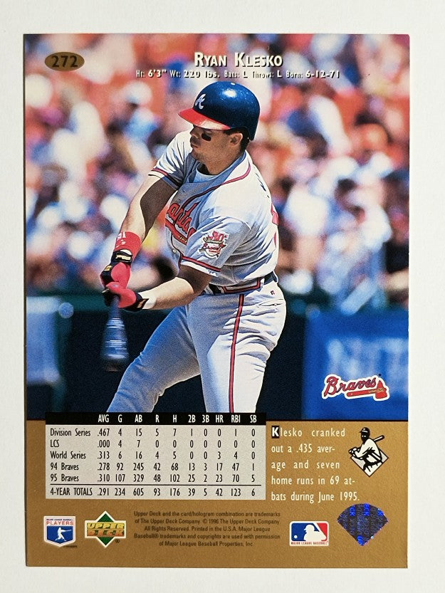 1996 Upper Deck #272 Ryan Klesko