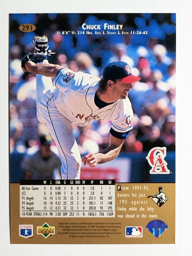 1996 Upper Deck #291 Chuck Finley