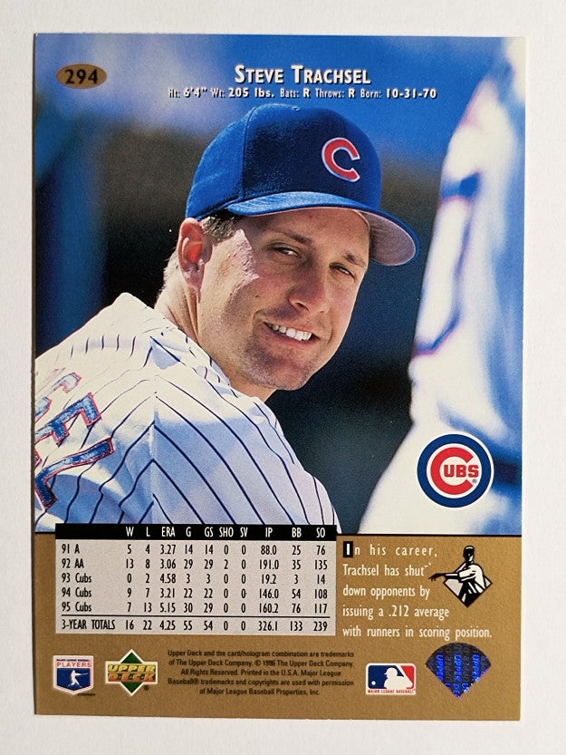 1996 Upper Deck #294 Steve Trachsel