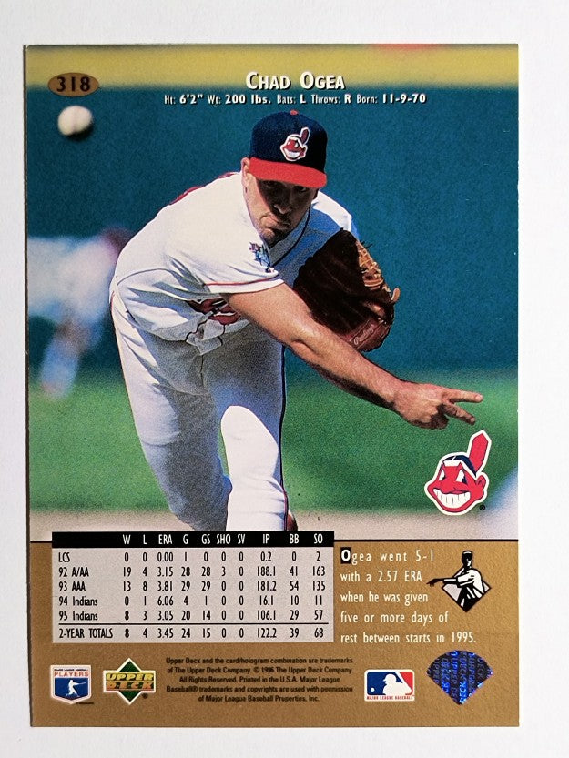 1996 Upper Deck #318 Chad Ogea