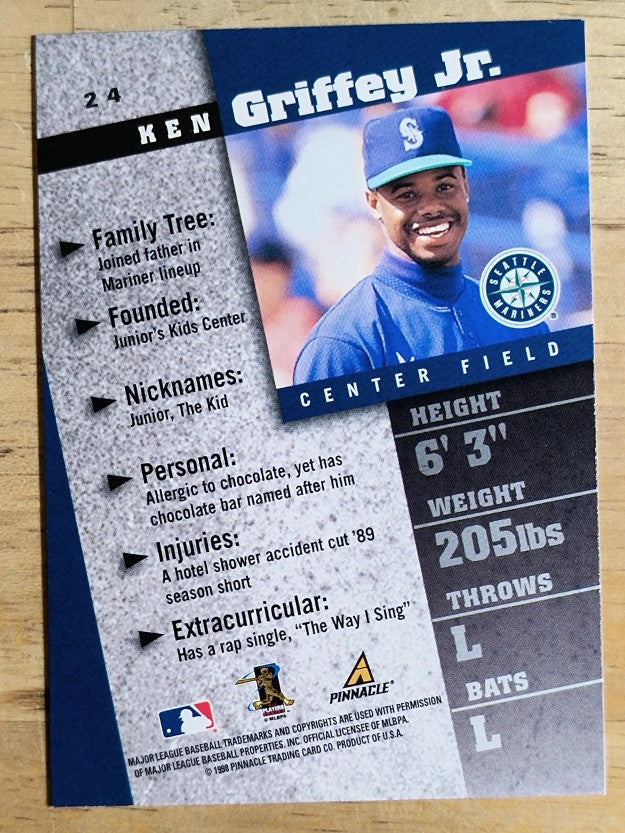 1998 Pinnacle Inside #24 Ken Griffey Jr.