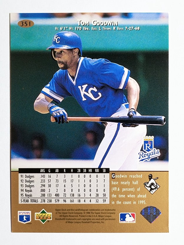 1996 Upper Deck #351 Tom Goodwin