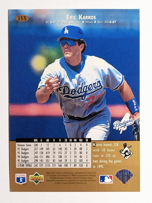 1996 Upper Deck #355 Eric Karros