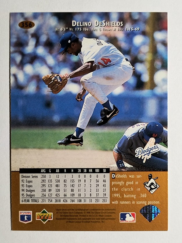 1996 Upper Deck #356 Delino DeShields