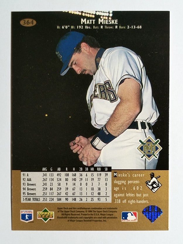1996 Upper Deck #364 Matt Mieske