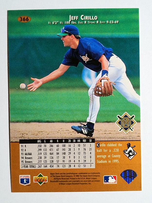 1996 Upper Deck #366 Jeff Cirillo
