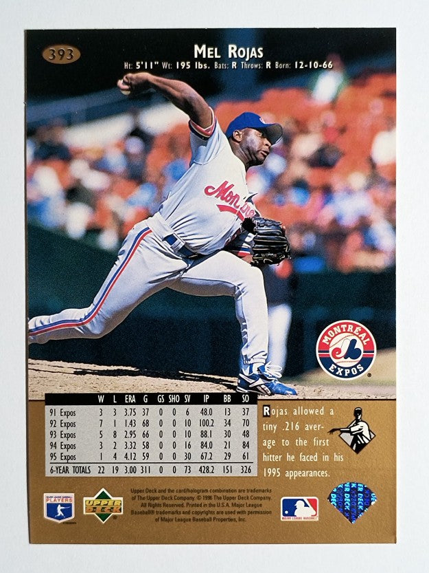 1996 Upper Deck #393 Mel Rojas