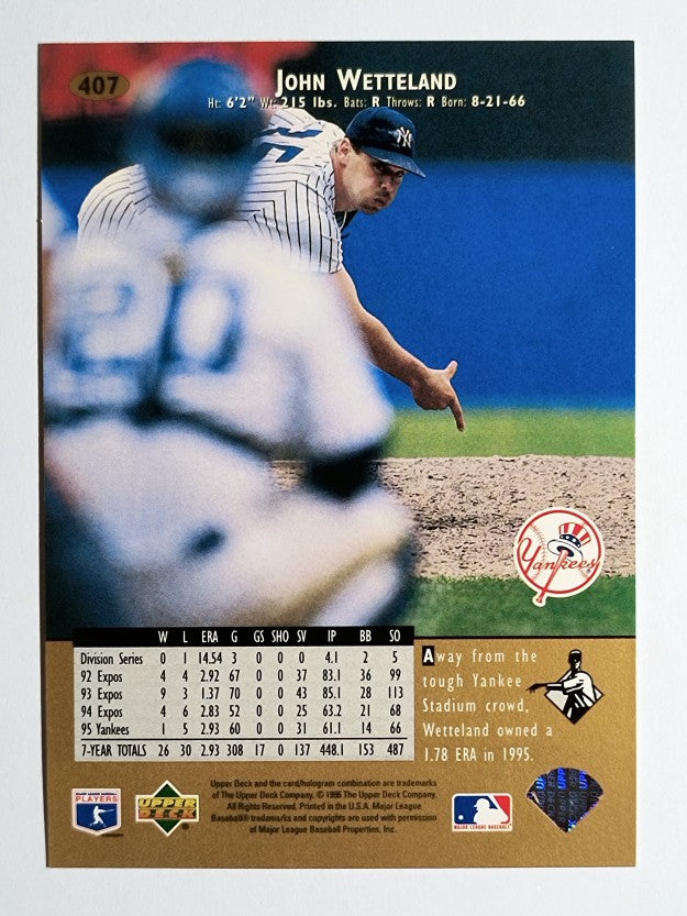 1996 Upper Deck #407 John Wetteland