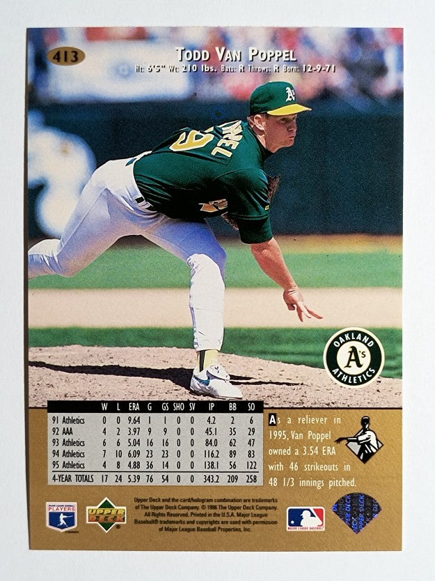 1996 Upper Deck #413 Todd Van Poppel