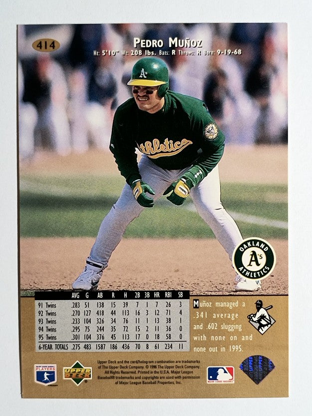 1996 Upper Deck #414 Pedro Munoz