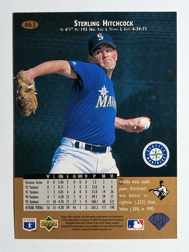 1996 Upper Deck #463 Sterling Hitchcock